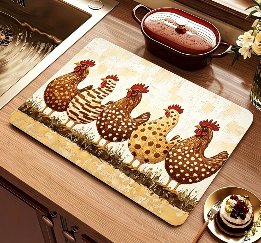 팜하우스 치킨 디쉬 드라잉 매트 초흡수성 주방 배수 매 - Bar Mat Rubber 리뷰 및 가격