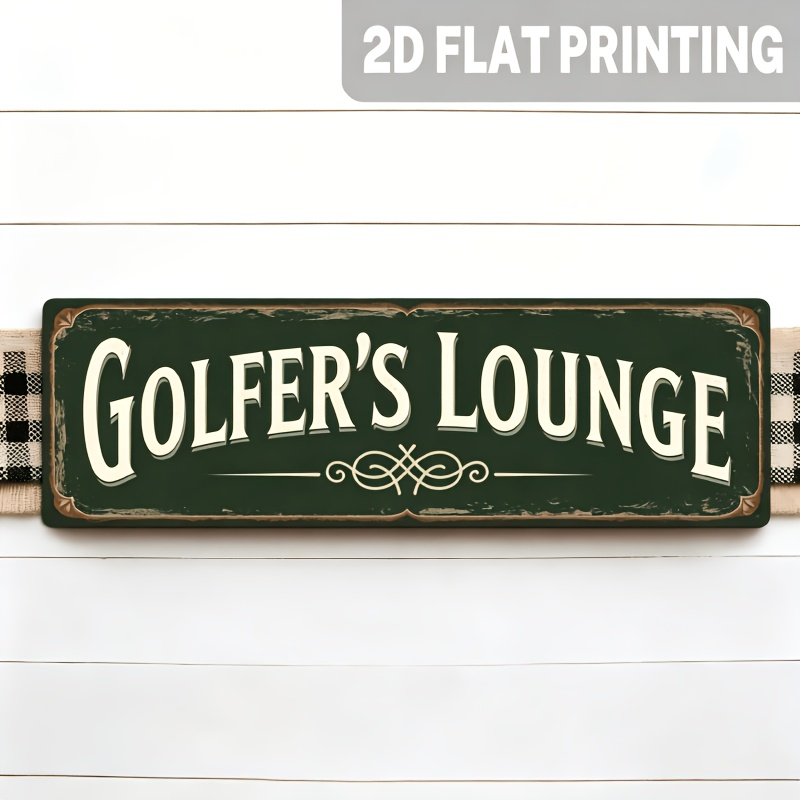 2D 평면 디자인, 1개, 빈티지 스타일의 골프 테마  - Home Bar Lounge 리뷰 및 가격