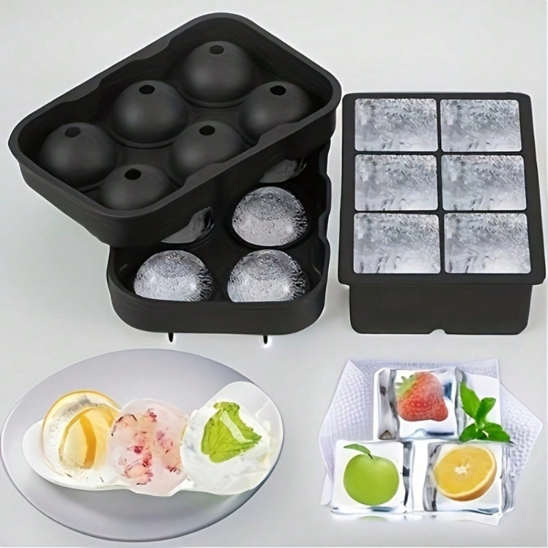 프리미엄 실리콘 아이스 큐브 트레이 뚜껑 포함 대형 정 - Ice Mold Sphere 리뷰 및 가격